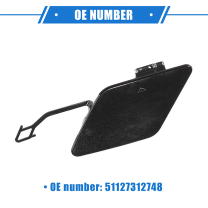 Rear Bumper Tow Hook Eye Hole Cover for BMW 3 F30 (2012-2015) Black