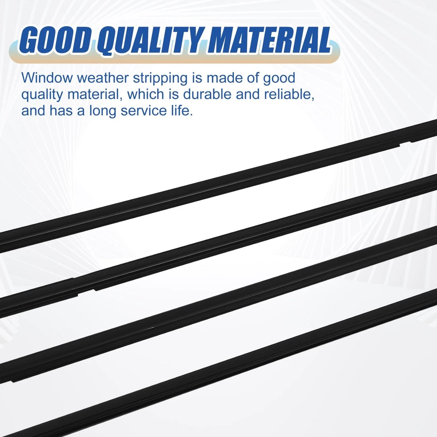4pcs Weatherstrip Window Molding Trim for Honda Civic (2006-2011)
