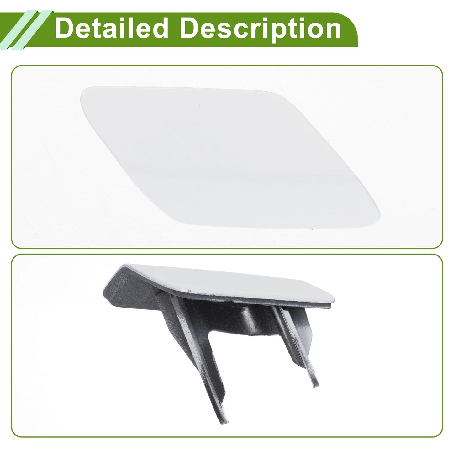 Washer Nozzle Cover for BMW 320i (2013-2018) - Front Right, White