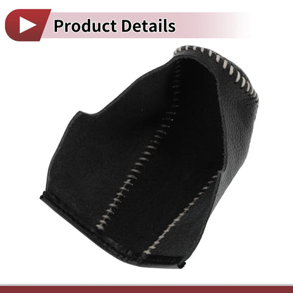 Gear Shift Knob Cover for BMW 3 Series E90 Black Beige Faux Leather (2004-2012)