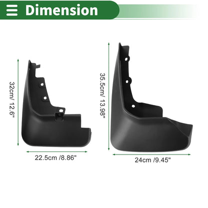 Mud Flaps Splash Guards for Ford Edge Sport (2015-2018)