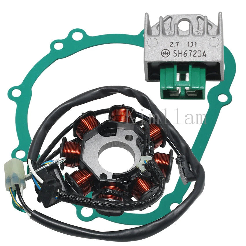 Stator, Rectifier, Gasket for Kawasaki KLX140G (2017-2023) KLX140, KLX140L, KLX140A (2008-2022)