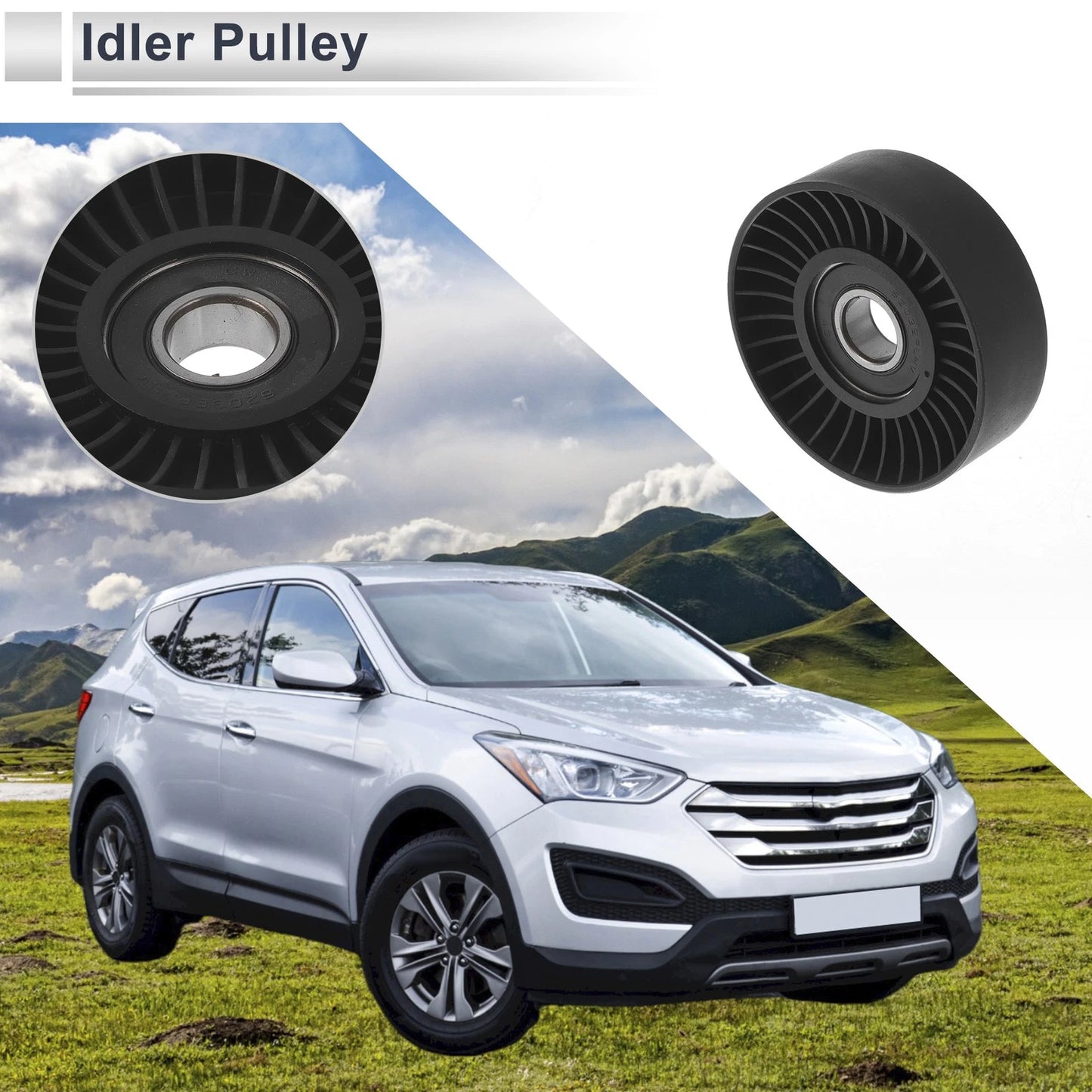 Drive Belt Idler Pulley Pc for Kia Sportage (2005–2010)