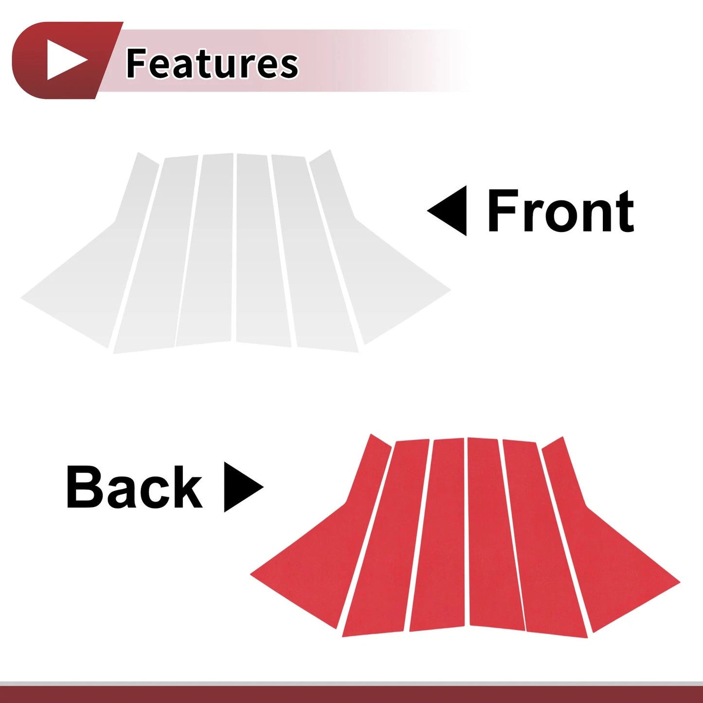 Door Pillar Window Trim for KIA Sorento (2015-2020) Silver Tone Left Right