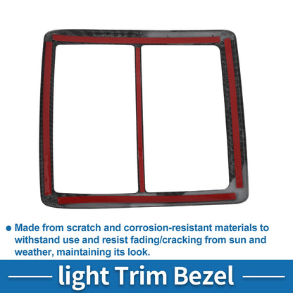 Front Row Headlight Trim Bezel for Toyota Tacoma 2016-2023 Carbon Fiber