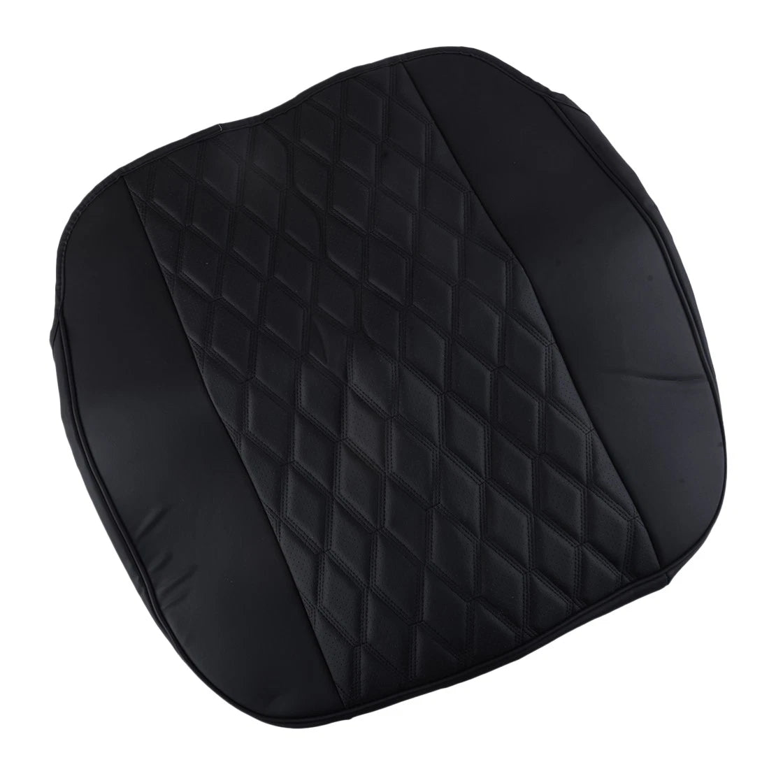 Black Soft PU Leather Front Seat Cover Pad Cushion for Cars
