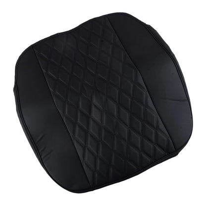 Black Soft PU Leather Front Seat Cover Pad Cushion for Cars