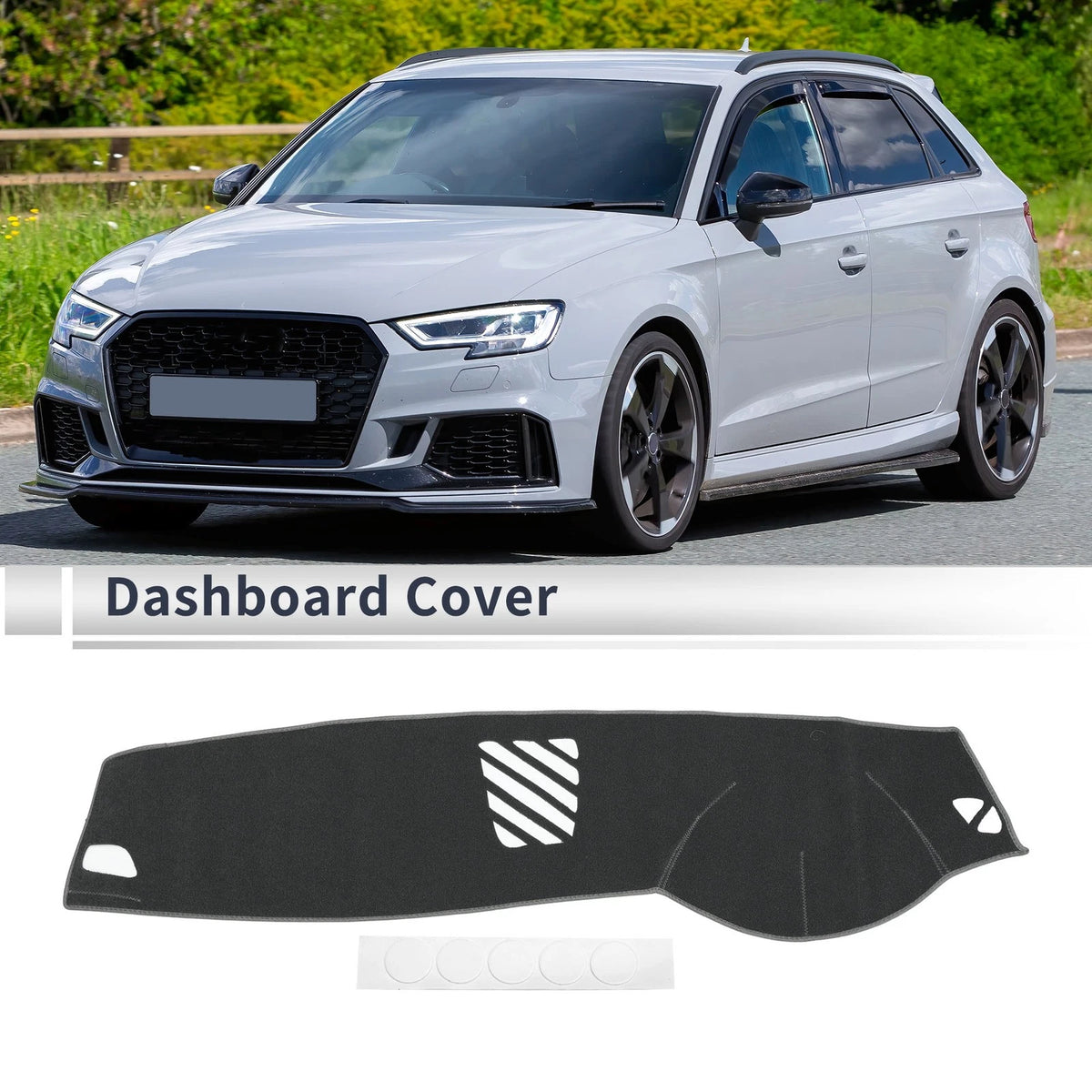 Dashboard Cover Mat for BMW 5 Series F10 F11 (2010-2017) Sun Protector Gray