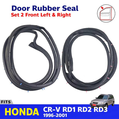 Door Rubber Seal Weatherstrip Front L+R Fits Honda CR-V CRV RD1 RD2 RD3 1996-01