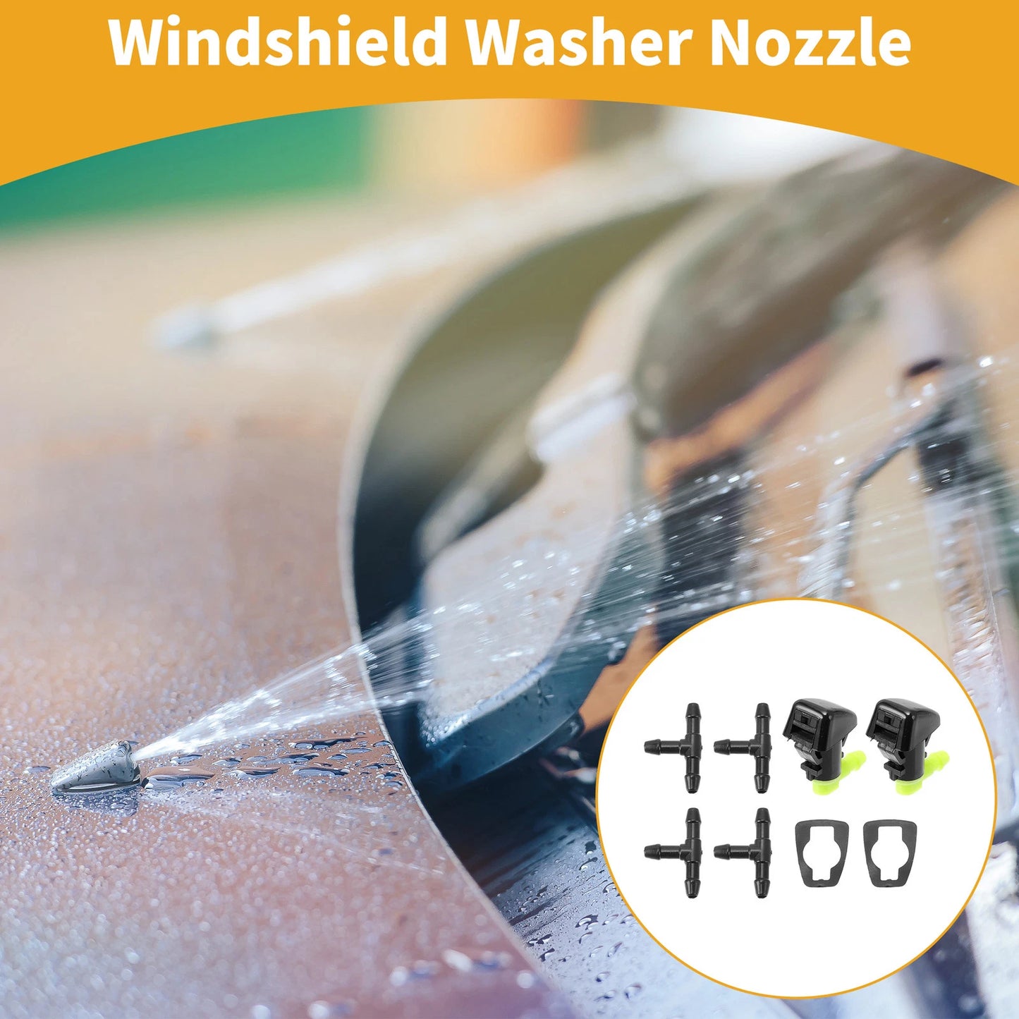 Windshield Washer Nozzle Kit for Jeep Liberty (2008-2012)