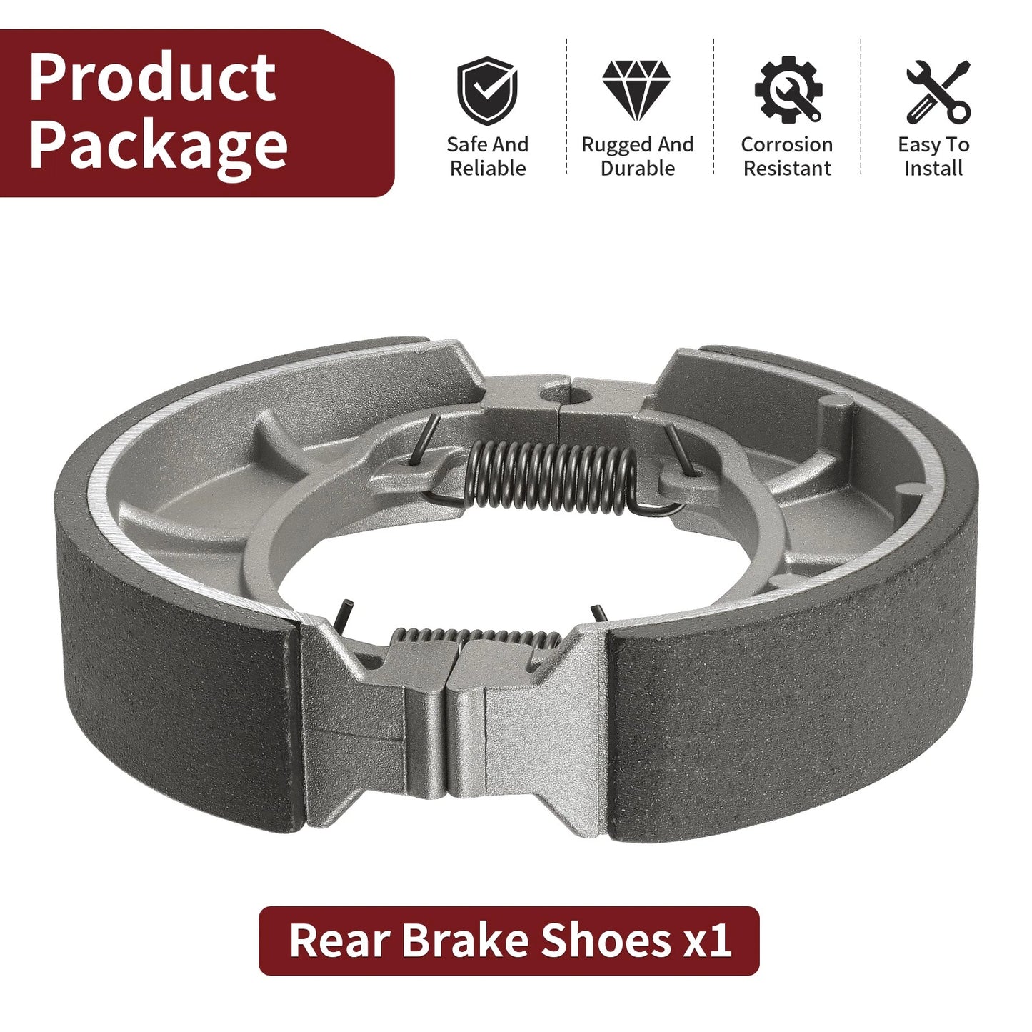 Rear Brake Shoes for Yamaha Grizzly 90 YFM90 (2019-2024)