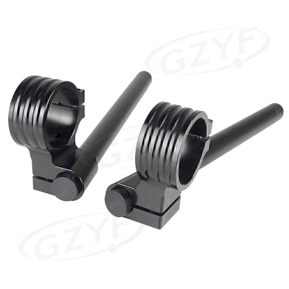 31mm Clip On Handle Bar Fork Tubes for Motorcycle - Universal Black