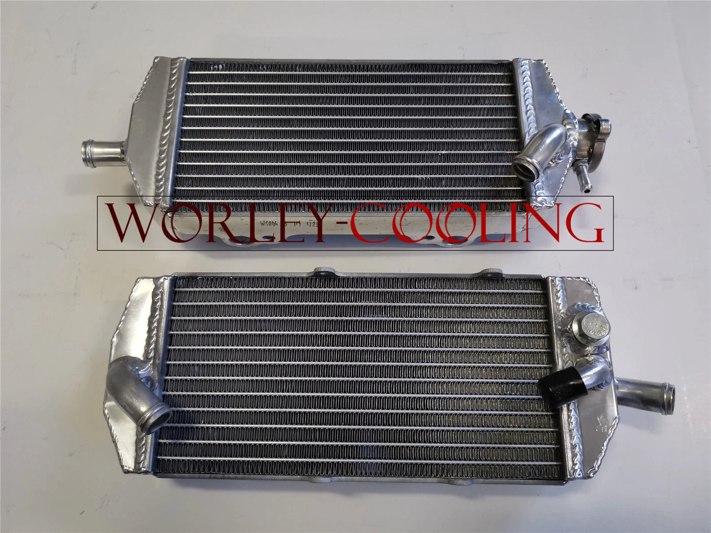 KTM 400 450 525 SX/MXC/EXC Aluminum Radiator & BLUE Hose Kit (2003-2007)
