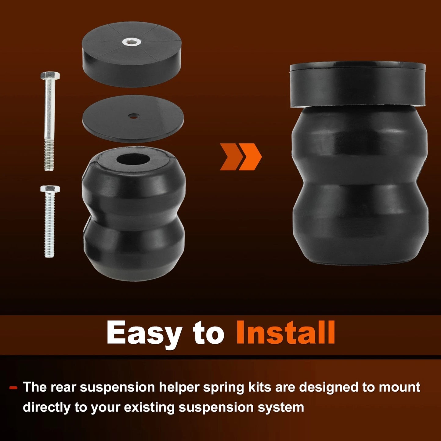 Rear Suspension Helper Spring Kit for Chevrolet Silverado 1500 (2019-2025)