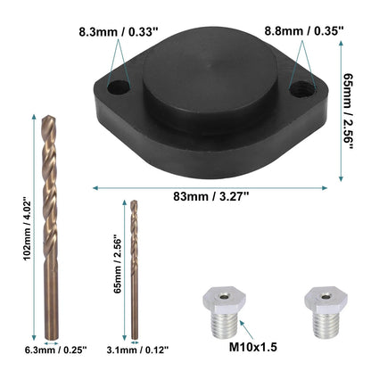 Set Exhaust Stud Drill Plate Drilling Tool for Harley-Davidson Sportster 883