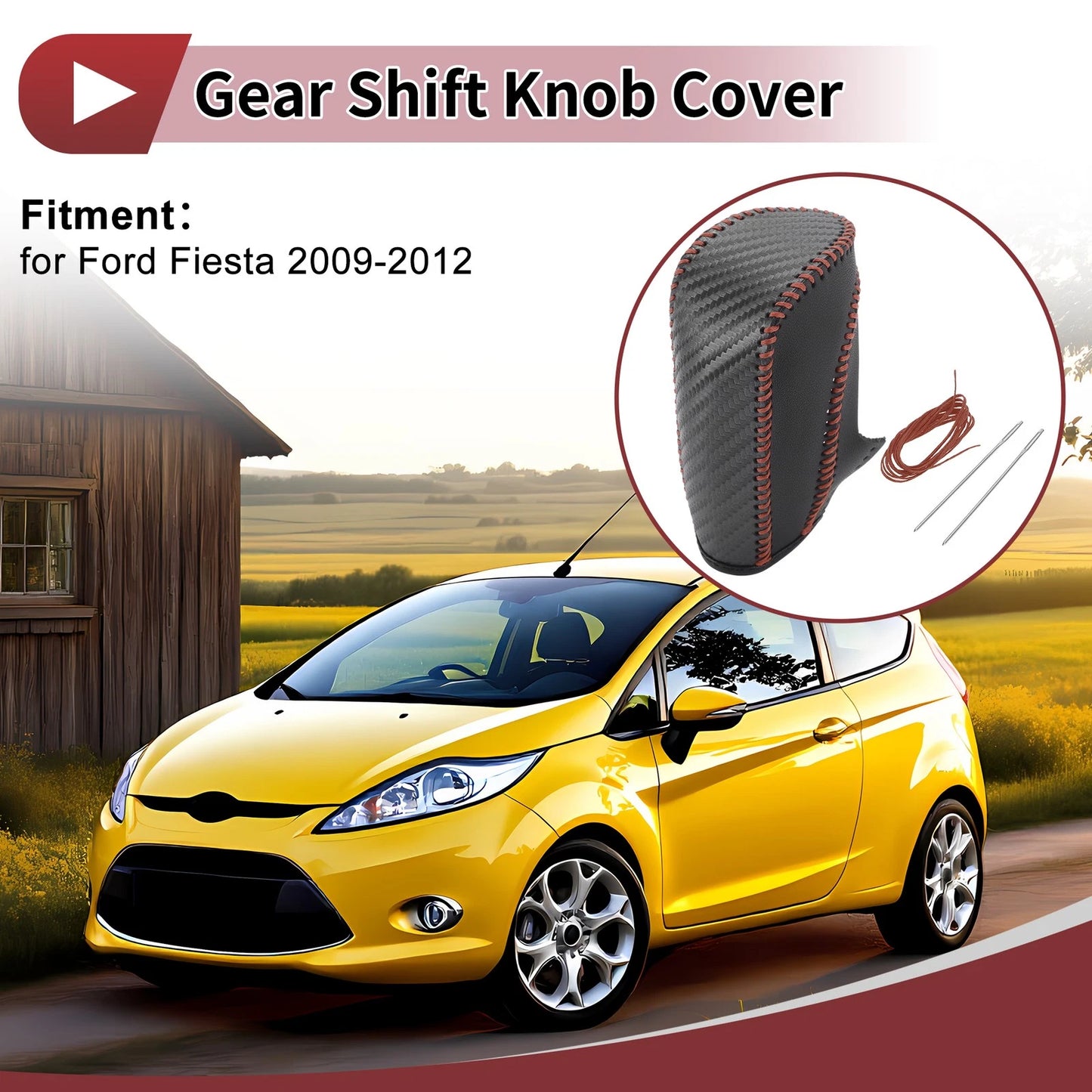 Gear Shift Knob Cover for Ford Fiesta (2009-2012)