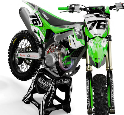 Custom Sticker Kit for Kawasaki KLX 140 (2019-2024) Factor Style Decals