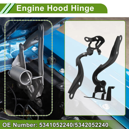 Hood Hinges 1 Pair for Toyota Yaris (2007-2016)