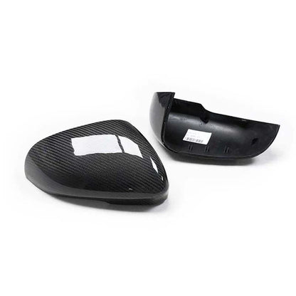 Real Carbon Fiber Side Mirror Shell Cover Replace For Jaguar XE XF XJ 2015-2018