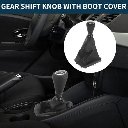 5 Speed Gear Shift Knob & Cover for Peugeot 206 Hatchback (2000-2010)