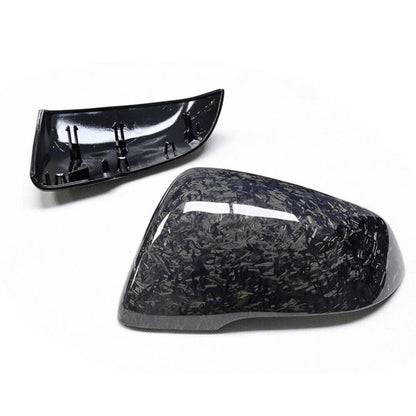 2 x Forged Carbon Rear Side Mirror Covers for Toyota Supra (2018-2020)