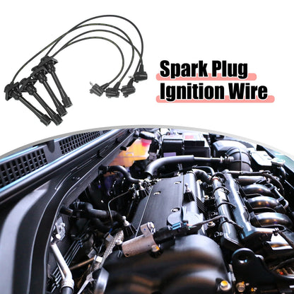 4pcs Spark Plug Ignition Wires for Toyota Celica (1994-1997) Black