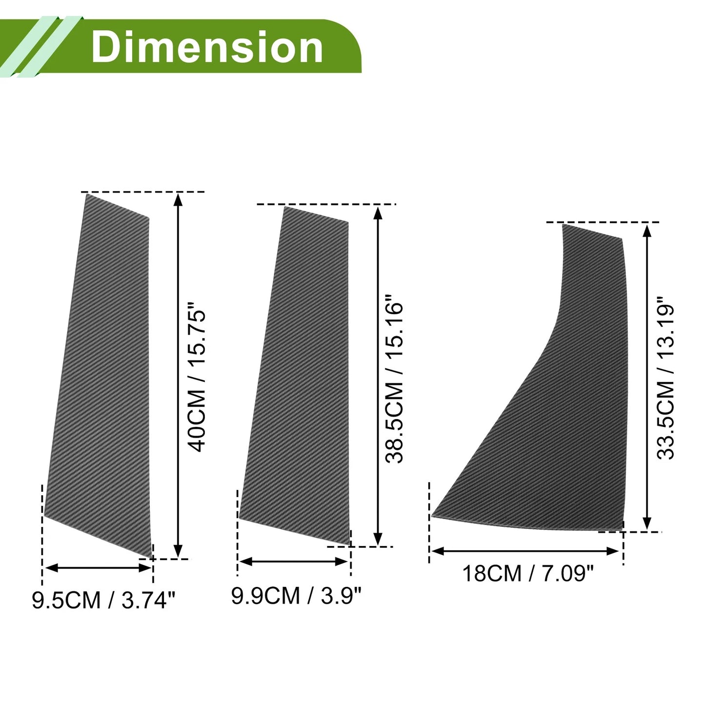 6 x Pillar Window Trim for Chevy Blazer (2019-2022)