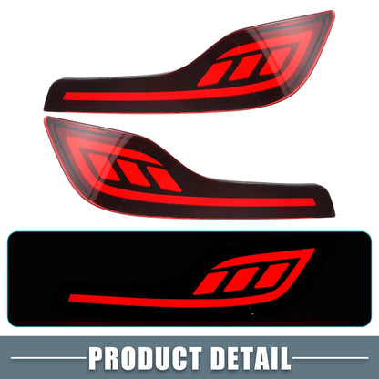 2 x Rear Bumper Reflector LED Brake Lights for Honda CR-V (2017-Present)