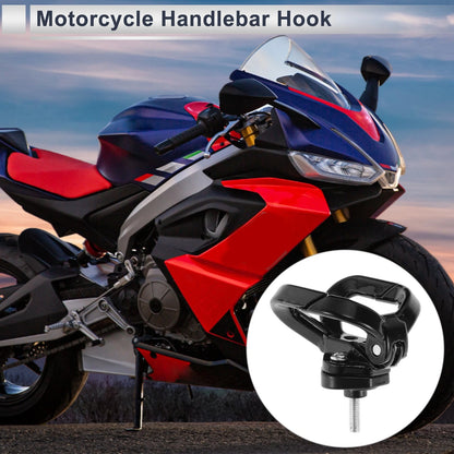 Butterfly-type Open-closed Double Hook for Motorcycle Hanging Hook 1 Pc Black