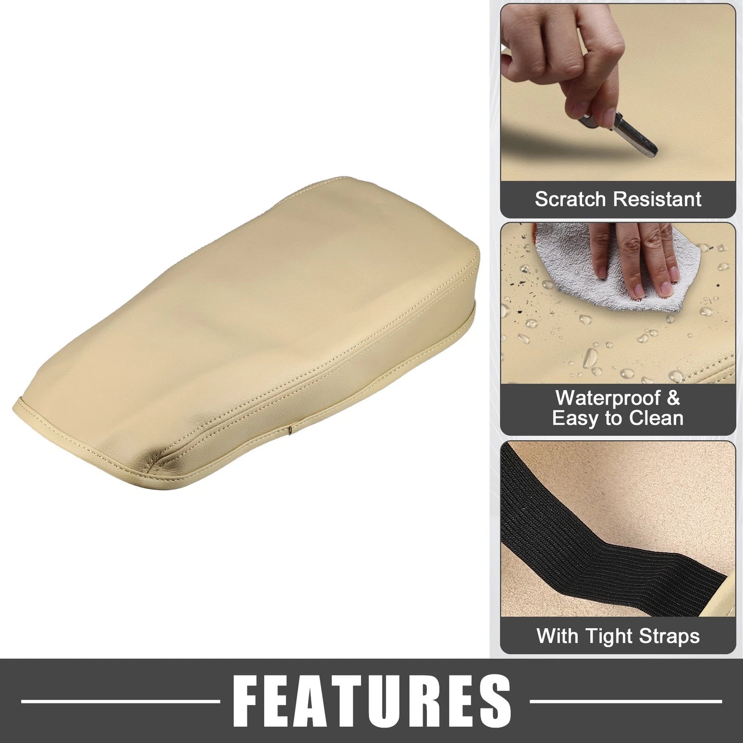 Beige Center Console Armrest Cover for Lexus ES330 ES350 (2005-2009)