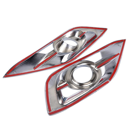 2 x Chrome Fog Light Frame Covers for Honda CR-V (2014)
