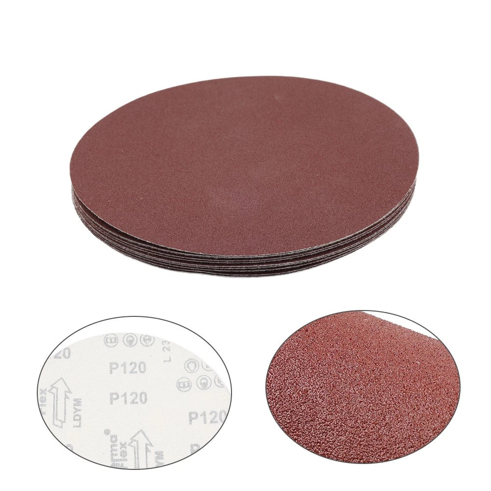 10 x 7 Inch Hook and Loop Sanding Discs, 40-180 Grits for Various Models