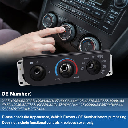 A/C Climate Heater Control Panel Plate for Ford F-150 (2004-2008)