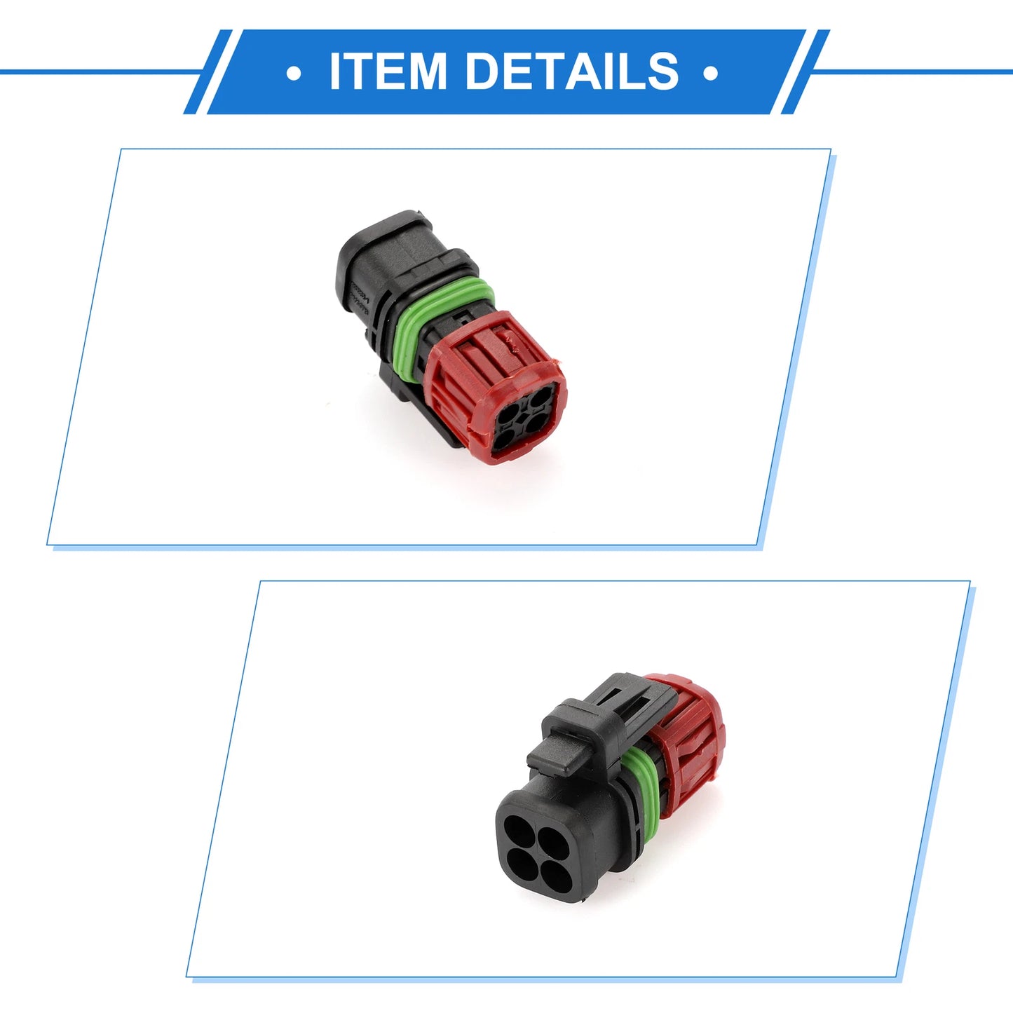 4 Pin Fuel Injector MAP Sensor Connector Plug for VOLVO Truck/Excavator