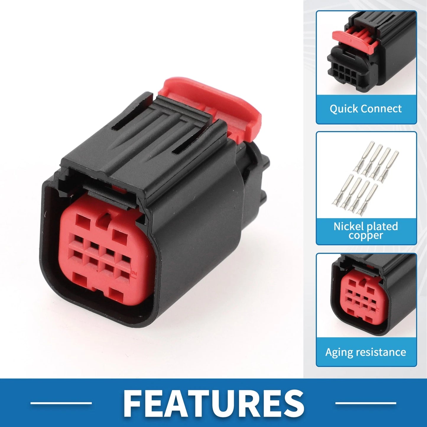 Female Wire Terminal Connector Plug for Kia Optima (2019-2020)