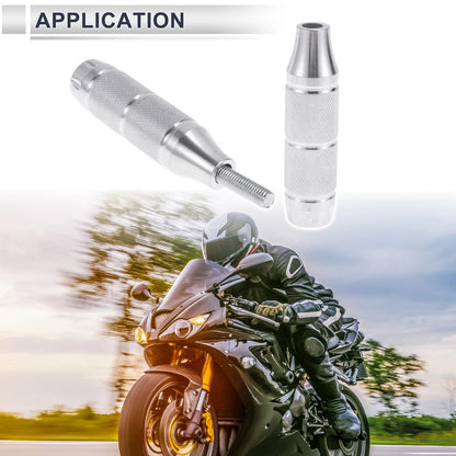0.71in Aluminum Alloy Motorcycle Slider Frame 2 x Silver Tone for Motorcycle