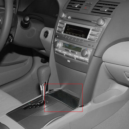 Carbon Fiber Interior Storage Box Cover Trim for Toyota Camry (2007-2011)