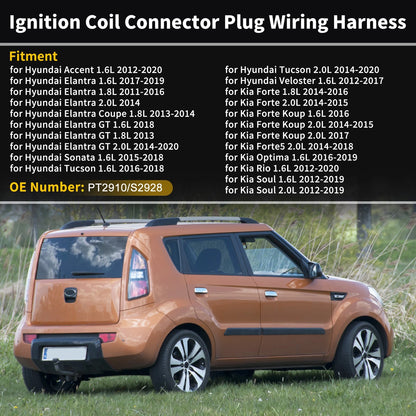 Ignition Coil Connector Plugs for Kia Forte 1.8L 2.0L (2014-2015)
