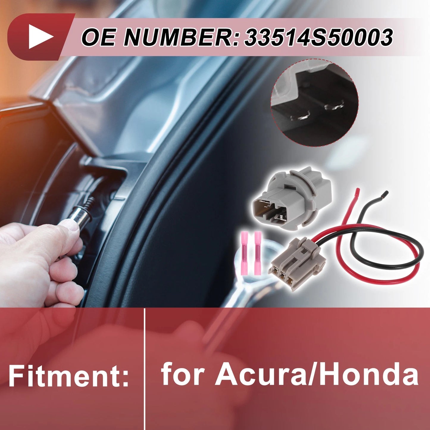 Turn Signal Light Socket Wiring for Acura/Honda