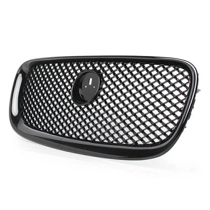 Gloss Black ABS Front Upper Grille Mesh for Jaguar XF XFR (2012-2014)