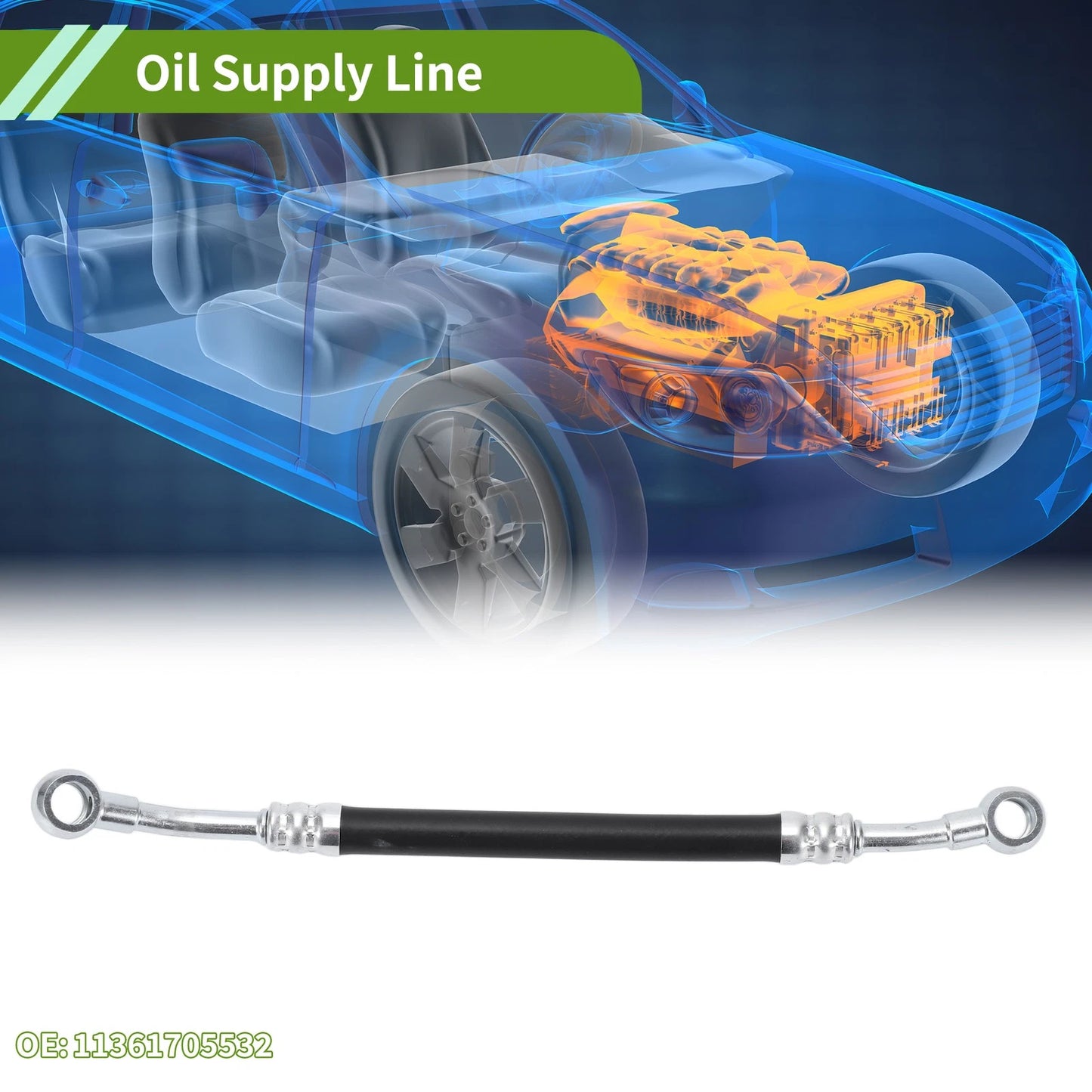 Oil Line for BMW E36 E46 E39 Z3 Z4 M50 M52 S52 (1992-2006) - Oil Supply Hose