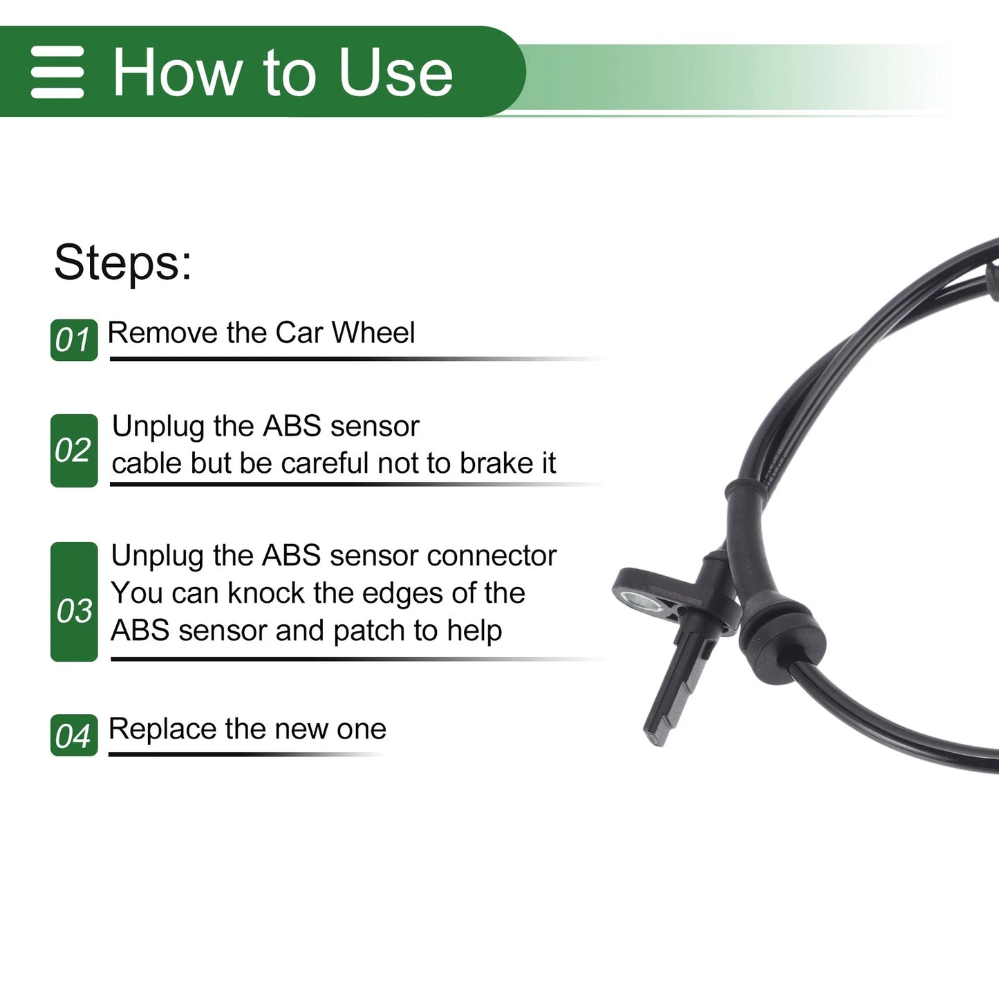 ABS Wheel Speed Sensor for Land Rover Discovery (2017-2018)