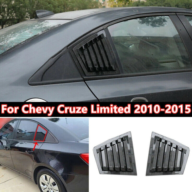 Carbon Fiber Vent Window Scoop Trim for Chevy Cruze Limited (2010–2015)