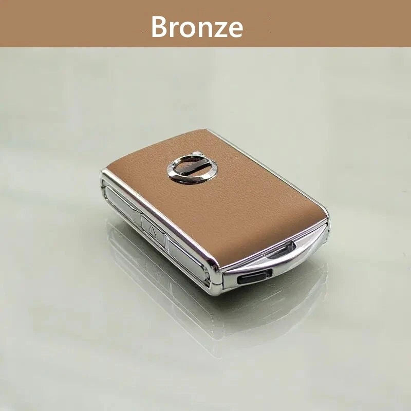 Leather Key Remote Case Fob Cover for Volvo S60 S90 XC40 XC60 XC90