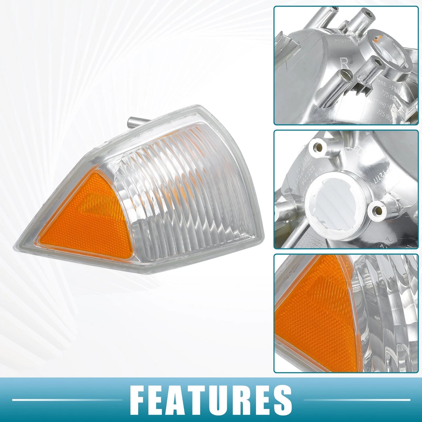 Passenger Side Corner Turn Signal Light Housing for Jeep Compass (2017-2023)