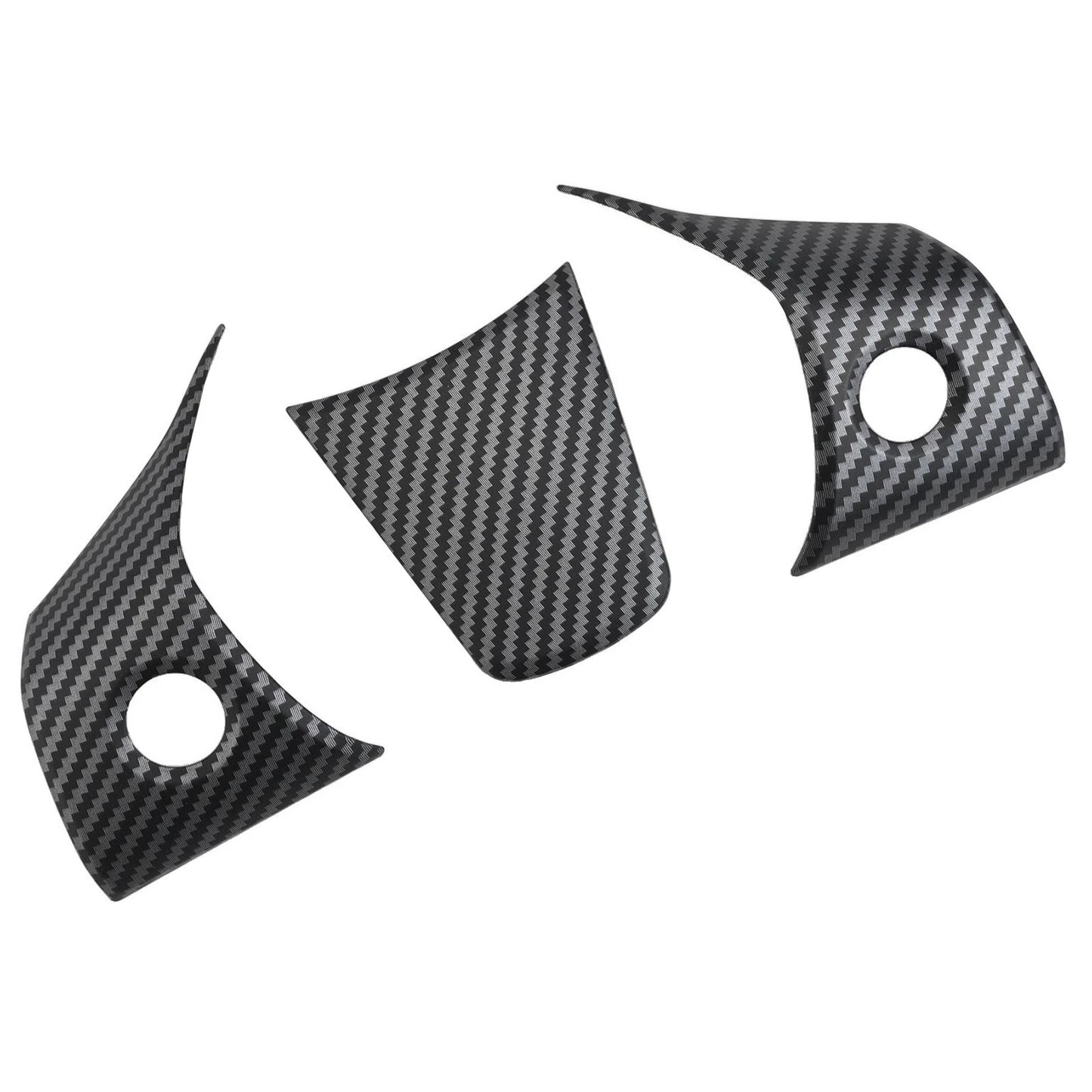 Carbon Fiber Interior Steering Wheel Trim for Tesla Model 3 (2017–2024)