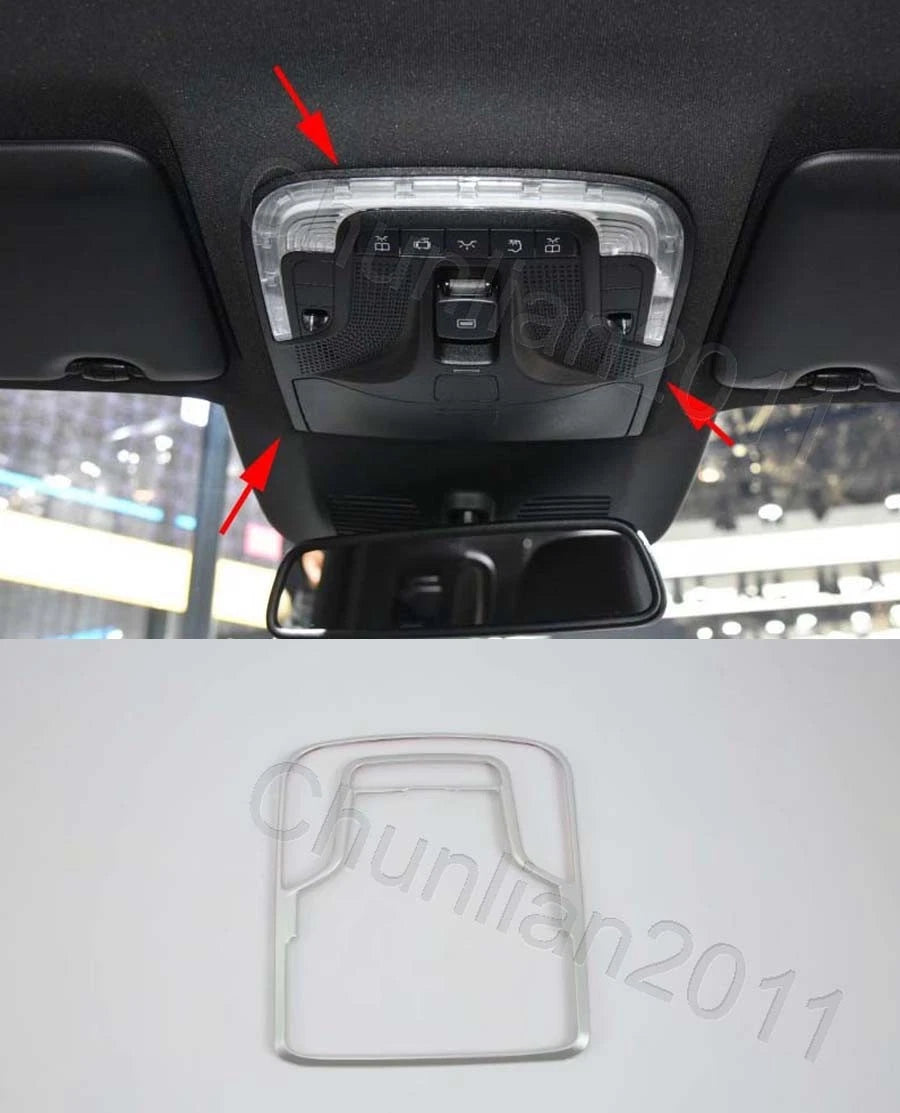Chrome Front Reading Light Lamp Cover Trim for Mercedes Benz V-Class (2014-2020)