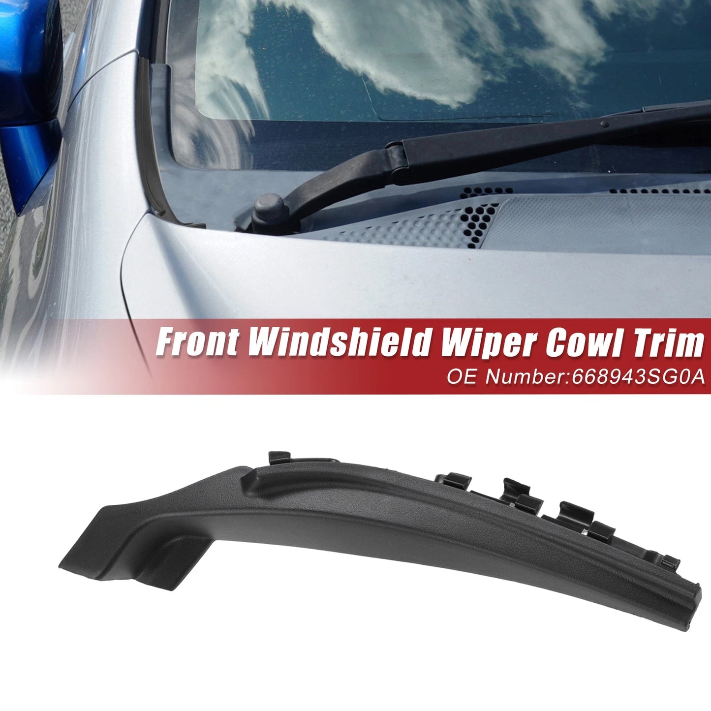 Front Right Windshield Wiper Cowl Cover for Nissan Sentra (2013-2019)