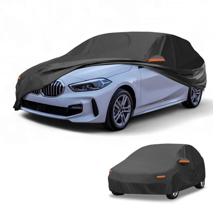 Car Cover Waterproof All Weather for BMW 1 Series Hatchback Black