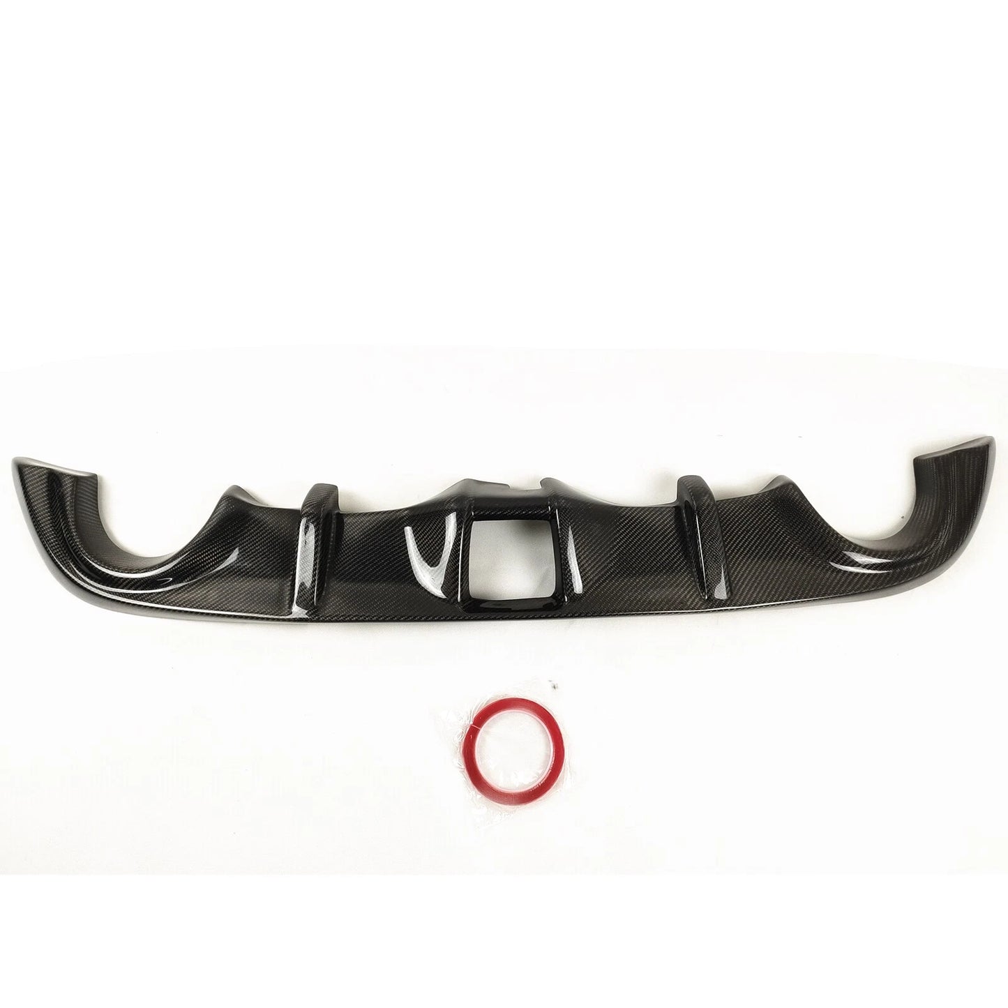 1x Carbon Fiber Rear Diffuser Lip Cover for Nissan 370Z Z34 (2009-2020)